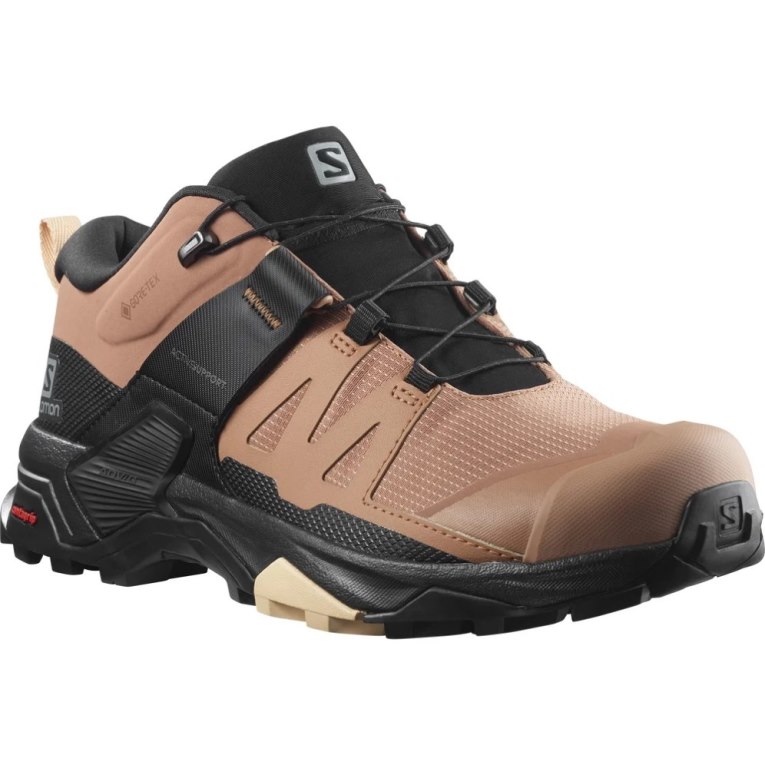 Brown / Black Salomon X Ultra 4 GTX Women's Hiking Shoes | IE UB7829